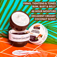 Palmer's Firming Oil applied to skin to target texture and tone.