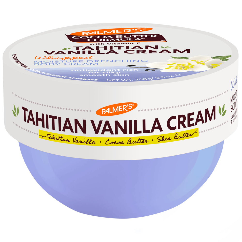 Palmer's crema corporal con manteca de cacao y vainilla tahitiana para hidratacion intensa.