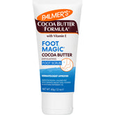 Palmer's Manteca de cacao exfoliante para pies secos, hidratación suave y duradera.
