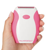 Palmperfect electric razor with dual clipper blades for a close, smooth shave.