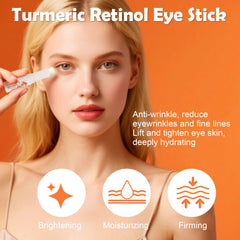 Paminify Turmeric Retinol Eye Stick texture shows quick, non-greasy absorption.