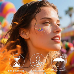 Paminify waterproof temporary tattoos stay vibrant during celebrations.