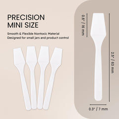 PANA espátula desechable para mezcla de productos cosméticos, 2.5 pulgadas