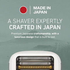 Panasonic ARC5 palm-sized shaver beard sensor display indicating adaptive speed