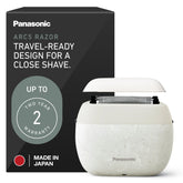 Panasonic ARC5 palm-sized shaver front view for on-the-go smooth shaving