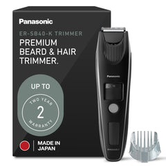 Panasonic ER-SB40-K beard trimmer with clipper attachment for precise shaping