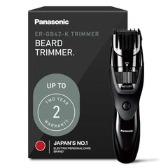 Panasonic ER-GB42-K dial shows 19 settings for precise length control.