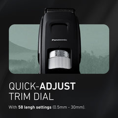 Panasonic ER-GB96-K four attachments for versatile styling options.