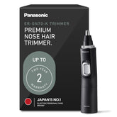 Panasonic ER-GN70-K vacuum system captures trimmed hair for easy cleanup.