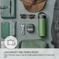 Panasonic ES-CM3A-K USB-C charging for fast power on the move.