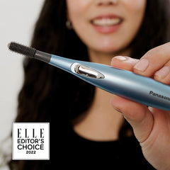 Panasonic heated eyelash curler comb heat indicator shows readiness
