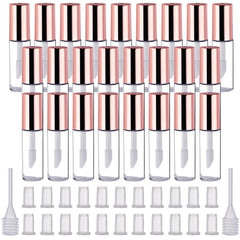 Pangda empty lip gloss tube with rose gold cap for portable use