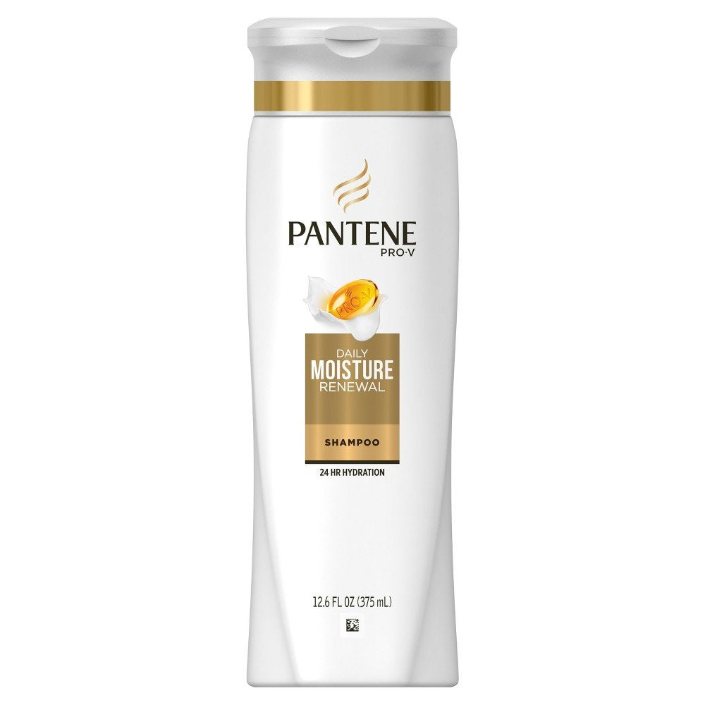 Pantene Champú hidratación diaria: botella para revitalizar el cabello y facilitar el peinado.
