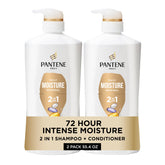 Pantene 2 en 1: botella vertiendo para lavado suave