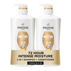 Pantene 2 en 1: botella vertiendo para lavado suave