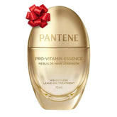Pantene Pro-Vitamin Essence bottle dispense close-up showing lightweight hair repair.