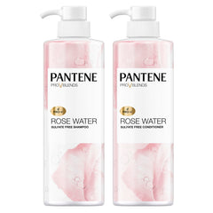 Pantene Rose Water Shampoo bottle offers a gentle cleanse for color-treated hair