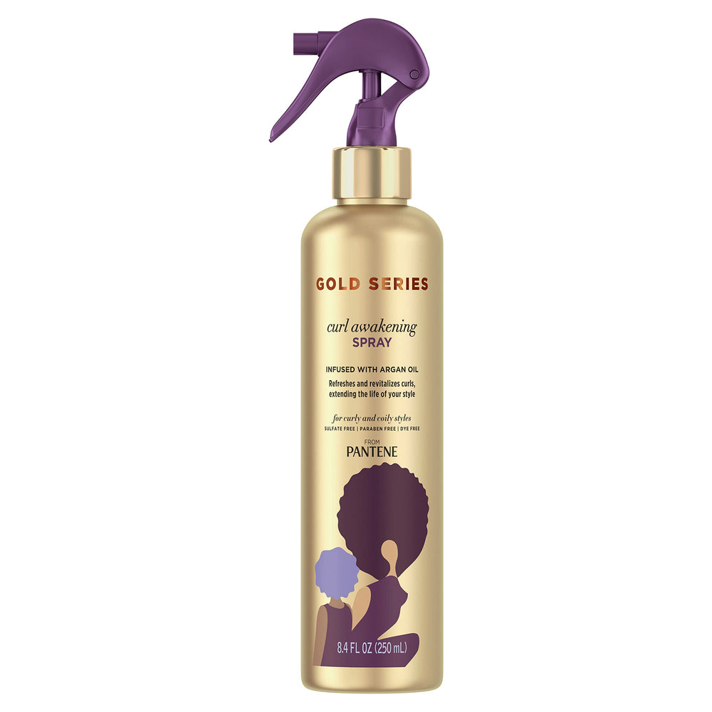 Pantene Serie Dorada, despertar rizos: brillos suaves y manejo ligero.