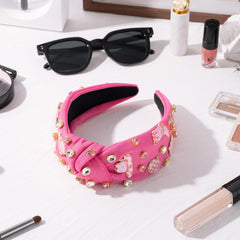 Pantide diadema para uso diario rosa intenso, ajusta sin deslizarse.
