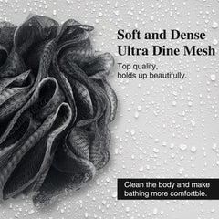 Panxxsen colorful loofah bath sponge helps distinguish family members.