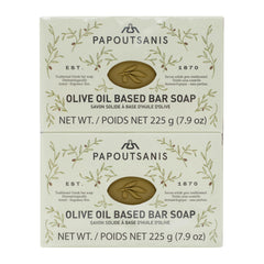 Papoutsanis jabón barra aceite de oliva griego, cuidado suave para la piel.