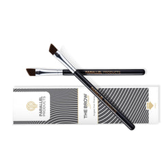 Bristle detail of Parallel Products The Brow Brush showing synthetic fibers