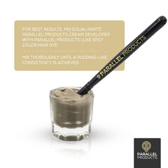 Parallel Products Luxe Spot Color Dye with developer for rich shade results
