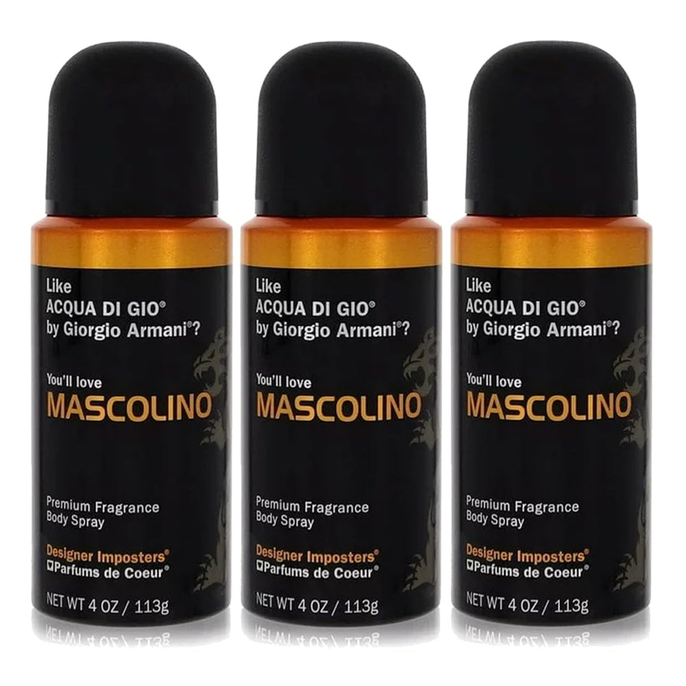 Parfums De Coeur Bod Man Mascolino bottle—crisp citrus and warm woods for daytime wear.