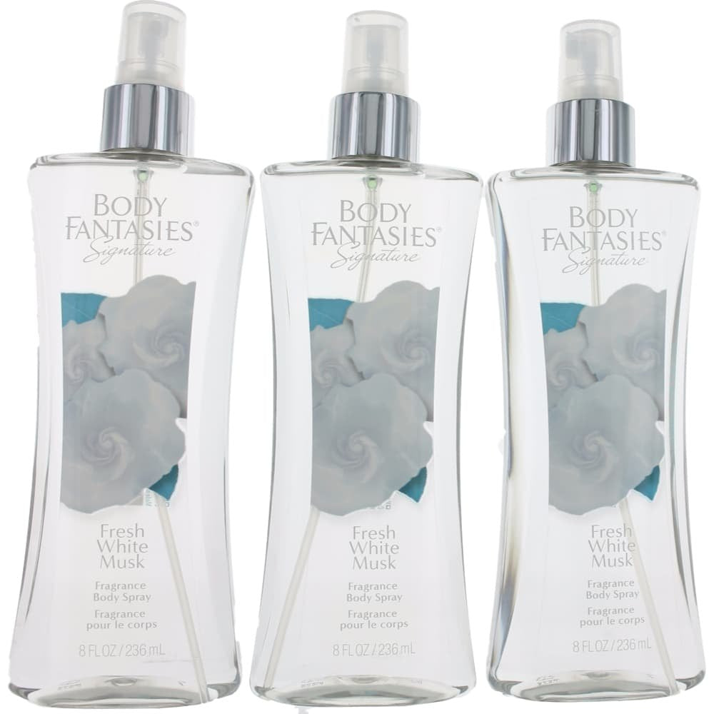 Parfums De Coeur Fresh White Musk 3pack 8oz bottle for long-lasting freshness