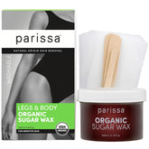 Parissa Organic Sugar Wax Kit box and instructions for easy setup
