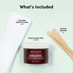 Parissa reusable wax strips ready for multiple uses