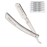Parker SRX straight razor with all-metal body for durable, precise shaving