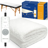 PARMOOM Massage Table Warmer Pad on a table provides soothing warmth during sessions.