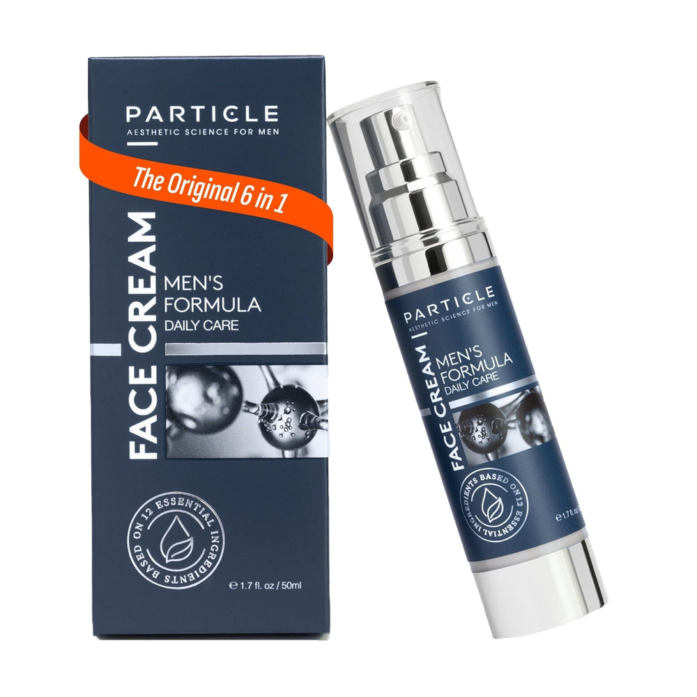 Particle 6-in-1 Face Cream bottle for daily hydration.