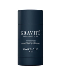 Particle Gravité Deodorant bottle front for daily, confident freshness.