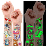Partywind luminous mermaid tattoo for kids, ideal for party glow and photos