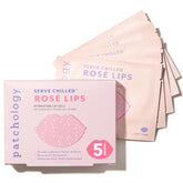 Patchology mascarilla-labios gel rosado-frío para hidratación profunda.