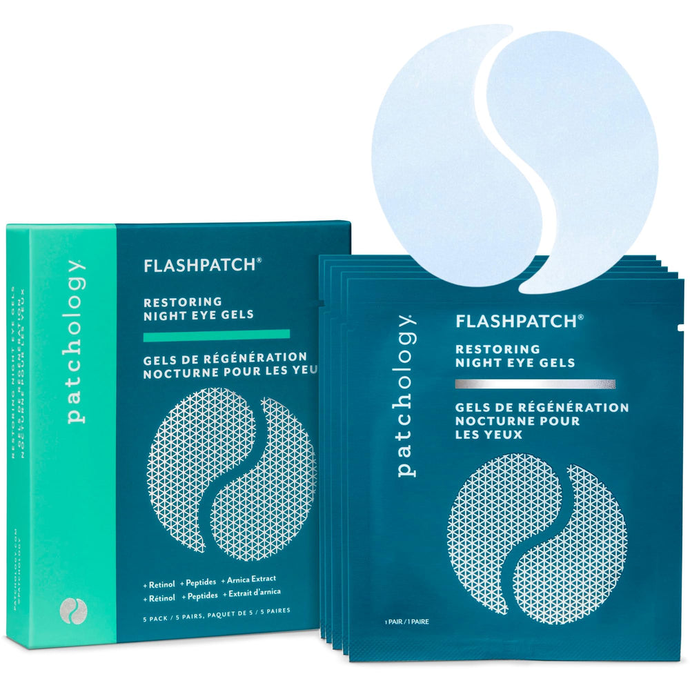 Patchology parches ojos restauradores nocturnos en hidrogel para una mirada más fresca.