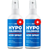 PatchRx HOCL spray bottle close-up for face application and acne-prone skin