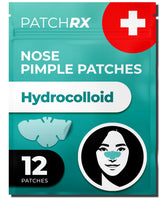 PatchRx parches para granos en la nariz, 12 piezas, cubren imperfecciones y absorben líquido.