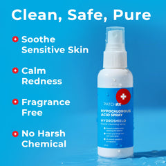 PatchRx Spray Sin Alcohol: fórmula suave que mantiene el microbioma equilibrado.
