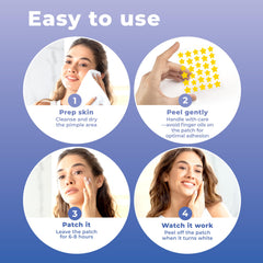 PatchRx Star patches easy-peel application shown for user-friendly use.