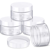 Patelai 4-piece round wide-mouth jars with secure lids for easy filling and transport