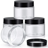 Patelai 4-pack round wide-mouth jars for easy filling and organization.