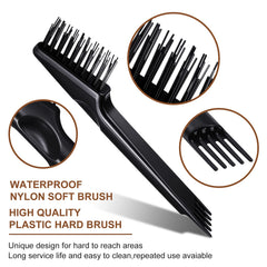 Patelai stainless steel wooden-handle brush for durable cleaning