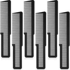 Patelai flat-top black barber comb for precise top cuts.