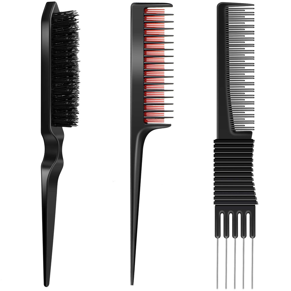 Patelai Lift Teasing Comb with metal prong for precise backcomb and style control.