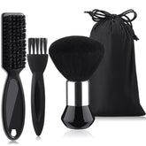 Patelai neck duster brush in black for quick clipper cleanup