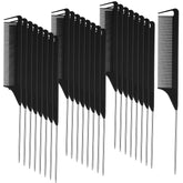 Patelai rat tail comb in black for precise parting and sectioning.