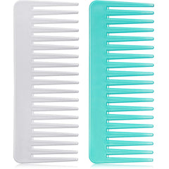 Patelai wide tooth comb closeup showing gentle detangling for curly hair.